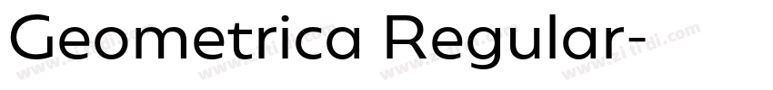 Geometrica Regular字体转换 Geometrica Regular字体转换